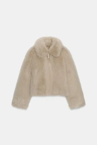 DOUBLE-FACED FAUX FUR JACKET