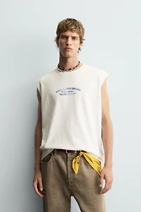 DÉBARDEUR IMPRIMÉ DÉLAVÉ