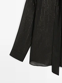 Chemisier fluide à col foulard