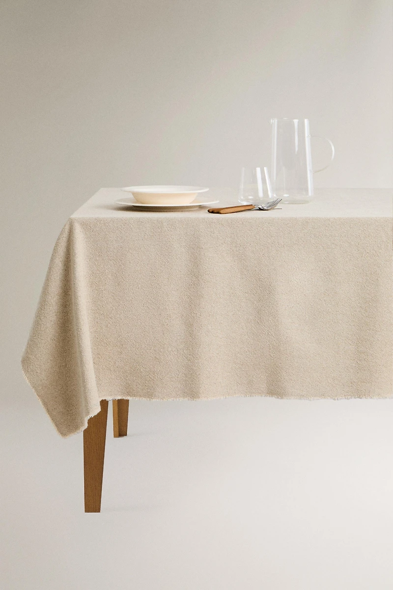 RUSTIC LINEN TABLECLOTH