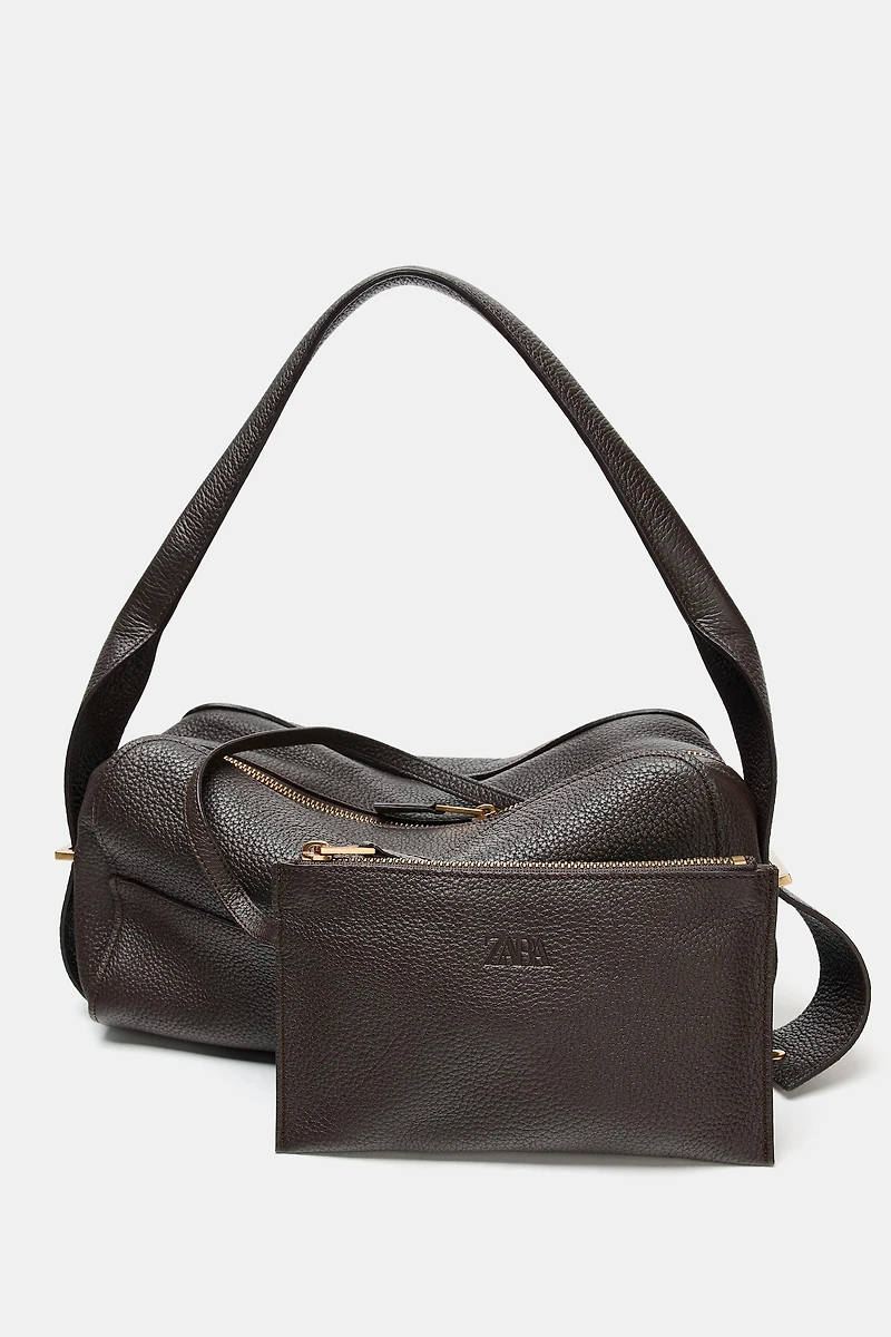 LEATHER SHOULDER BAG