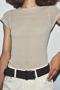 WOOL SHORT SLEEVE T-SHIRT