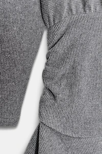 SOFT BELTED SWEATSHIRT DRESS