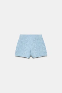 80% WOOL CABLE-KNIT SHORTS SKI COLLECTION