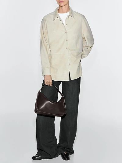 nappa leather shoulder bag