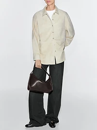 Small nappa leather shoulder bag