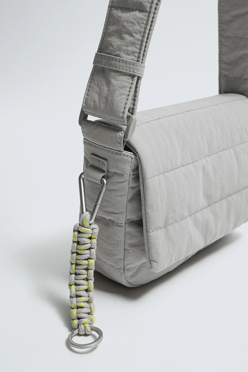 QUILTED NYLON CROSSBODY BAG