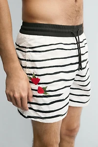 OTIS KWAME KYE QUAICOE PRINTED MID-LENGTH SWIMSUIT