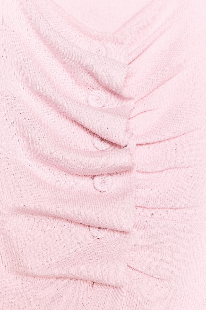 RUCHED KNIT TOP