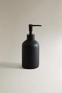 BLACK RESIN SOAP DISPENSER