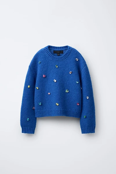 KNIT JUMPER WITH STONES