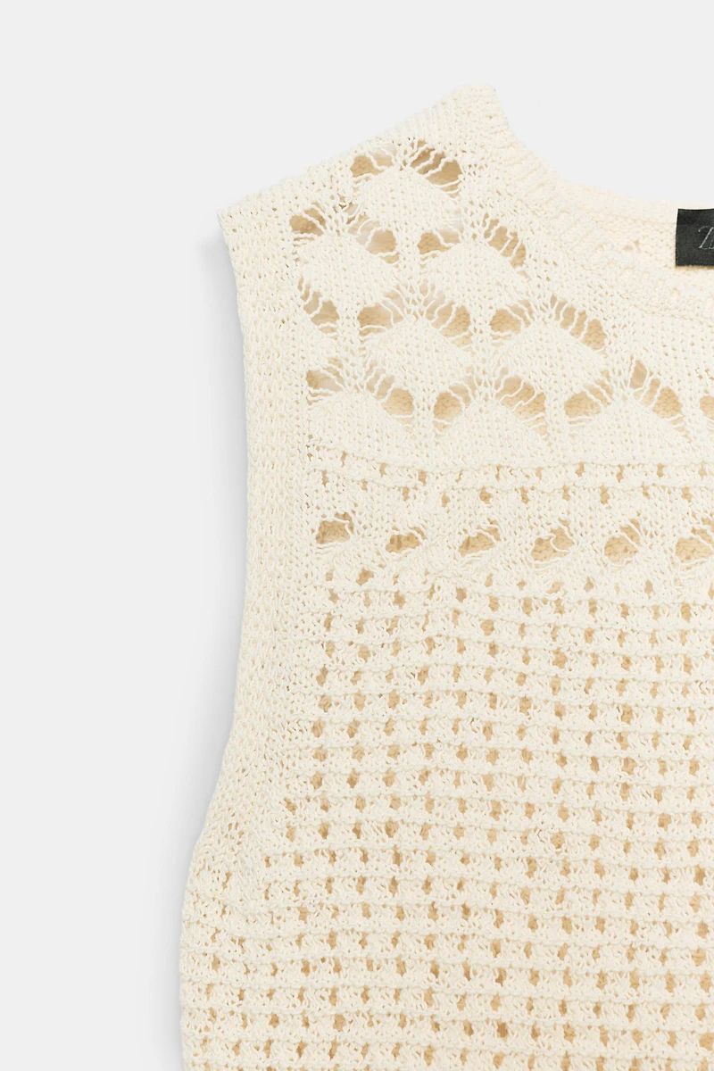 POINTELLE KNIT TOP