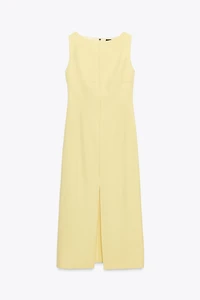 ZIPPED MIDI DRESS