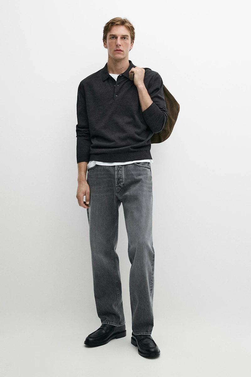 Straight-leg jeans