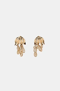 BOUCLES D'OREILLES MÉTALLIQUES EN GOUTTE