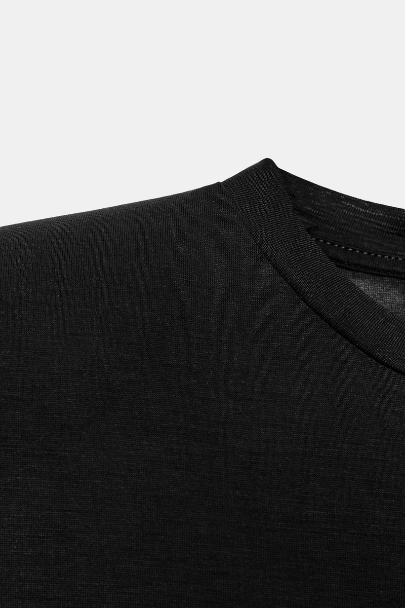 FLUID SLEEVELESS SHOULDER PAD T-SHIRT