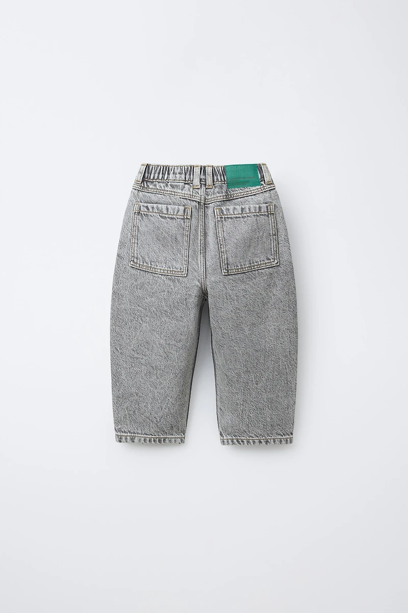 ACID WASH RELAXED BAGGY JEANS