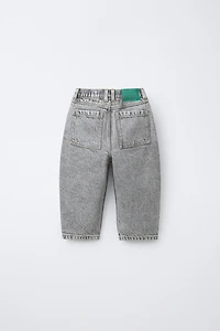ACID WASH RELAXED BAGGY JEANS