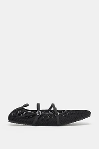 CUT-OUT STRAP BALLET FLATS
