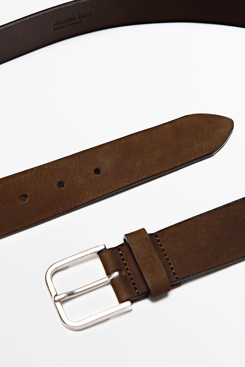 Ceinture cuir nubuck