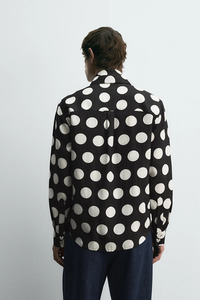 POLKA DOT SHIRT HARRY LAMBERT FOR ZARA X DISNEY
