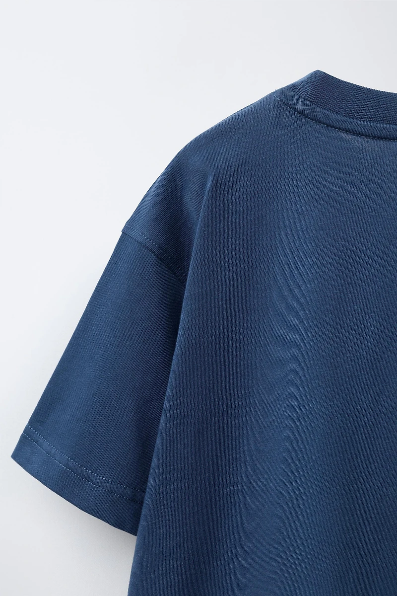 BASIC FLEECE T-SHIRT AND BERMUDA SET