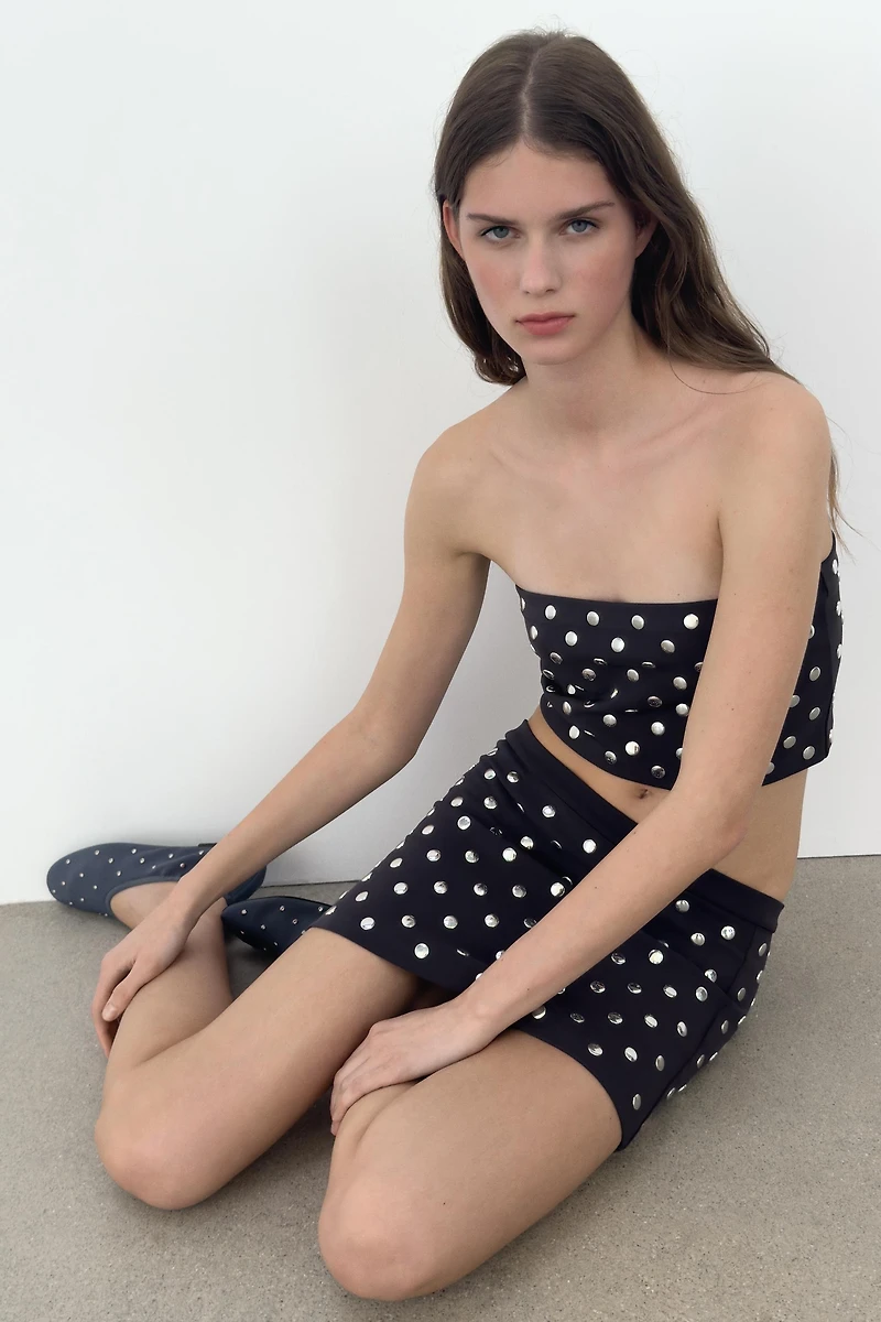 TOP BANDEAU À CLOUS