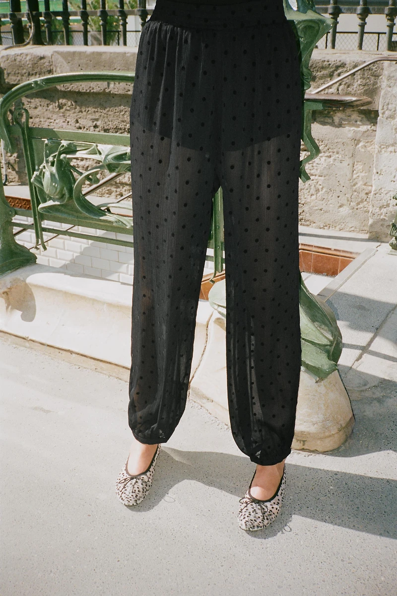 POLKA DOT BALLOON PANTS