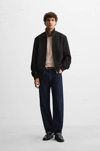 FAUX SUEDE JACKET