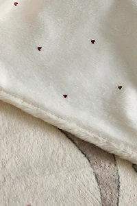 CHILDREN'S SOFT BLANKET SKATING DOG