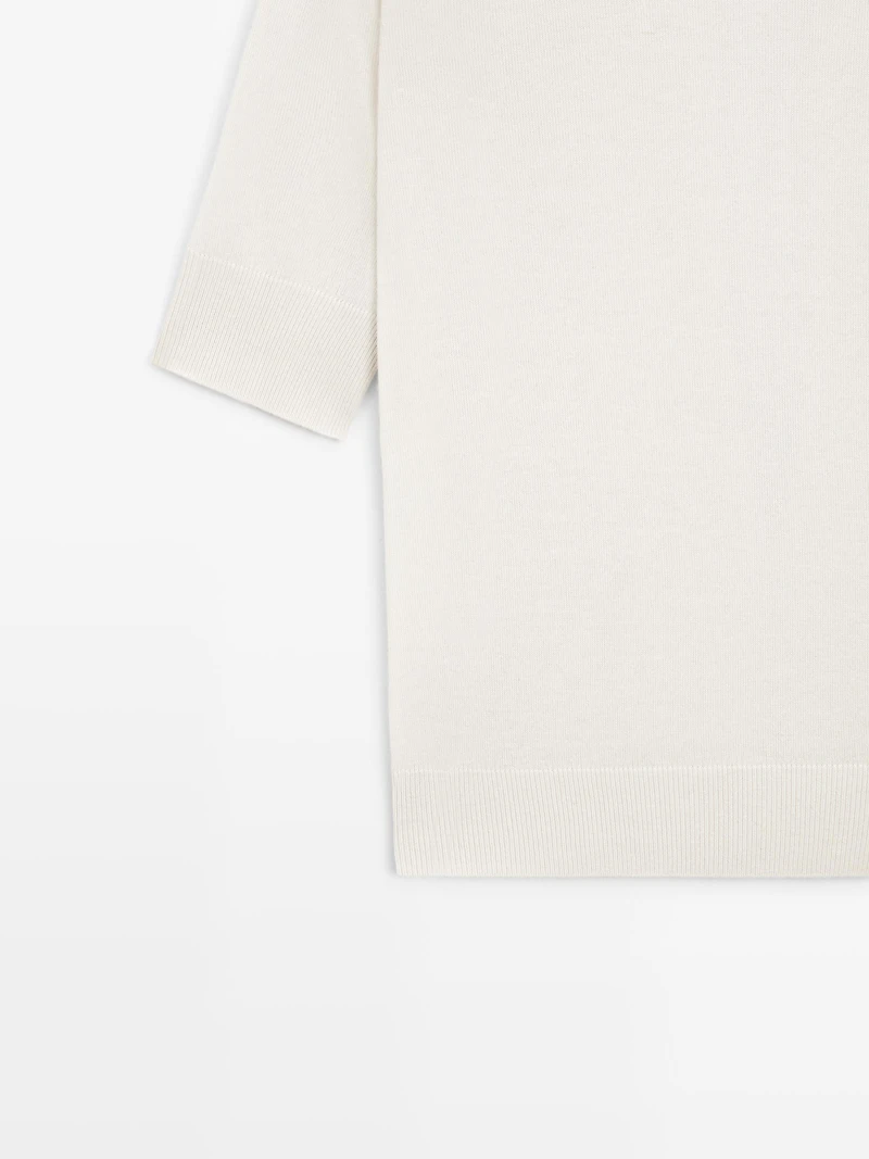 Pull en maille à détail de dos mélange soie - STUDIO