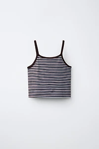 STRIPED T-SHIRT AND BERMUDA SET
