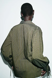 STRIPED SHIRT WITH BOWS