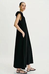 LONG PUFF SLEEVE DRESS