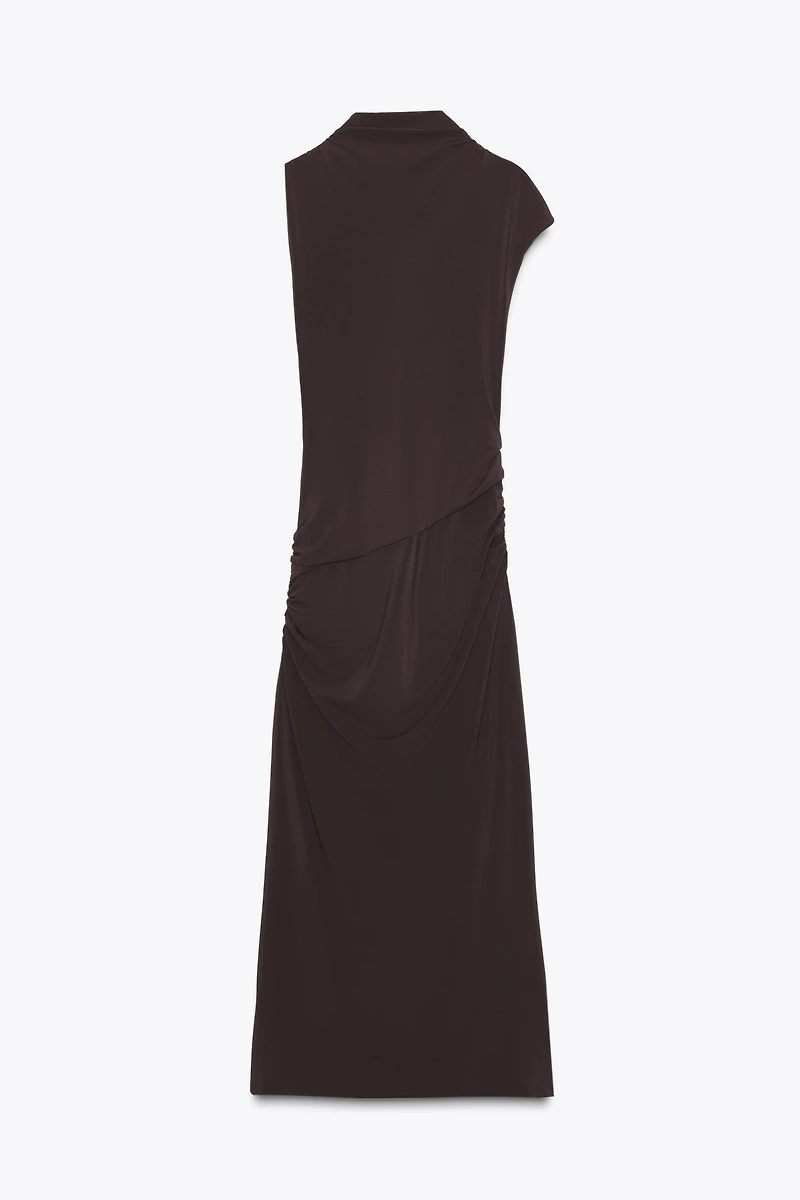 ROBE MI-LONGUE FRONCES