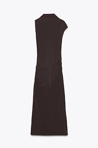 ROBE MI-LONGUE FRONCES
