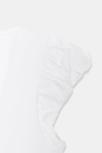 CONTRAST BOW T-SHIRT