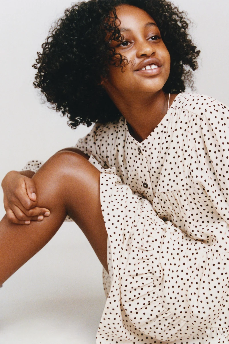 ROBE À EMPIÈCEMENTS POIS