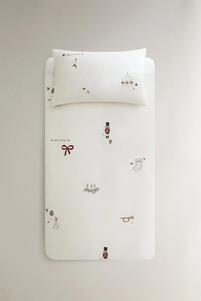 HOUSSE DE COUETTE POUR ENFANT MOTIFS DE NOËL