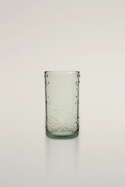 ACRYLIC FLORAL SOFT DRINK TUMBLER