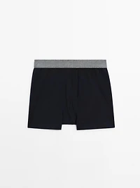 Boxers with a grey waistband