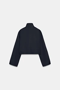 VESTE COURTE À COL MONTANT