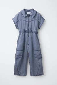 LONG FLOWY CARGO JUMPSUIT