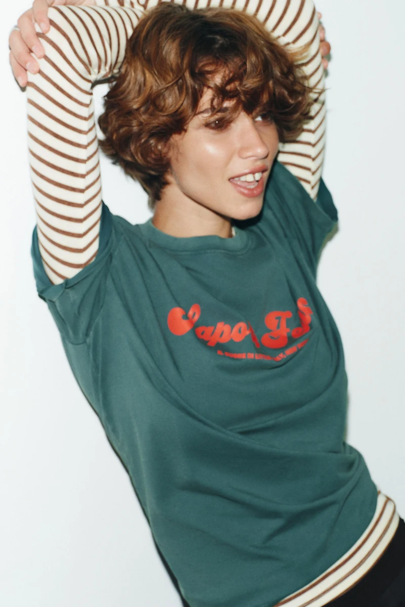 TEXT PRINT T-SHIRT