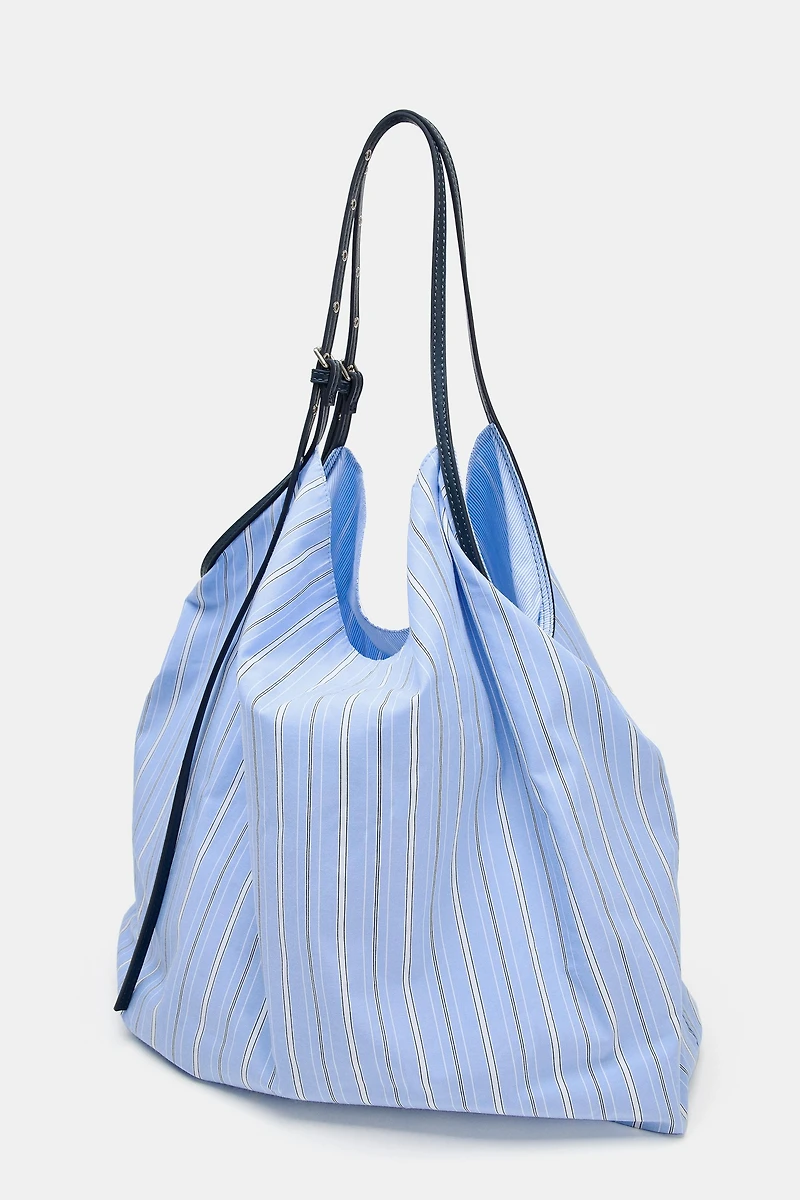 PRINTED FABRIC TOTE BAG