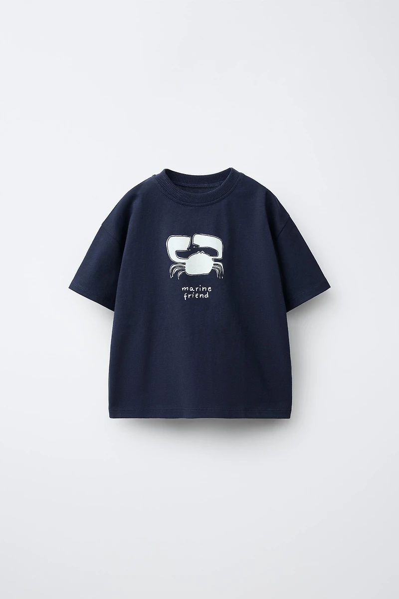 CRAB PRINT T-SHIRT