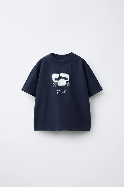 T-SHIRT À IMPRIMÉ CRABE