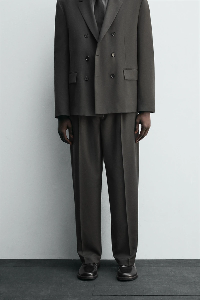 WOOL BLEND SUIT PANTS