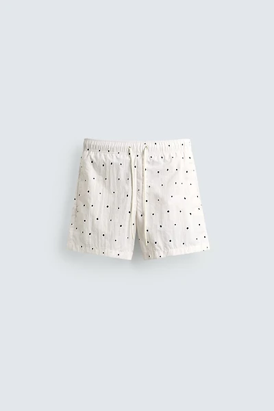 MAILLOT DE BAIN MI-LONG À POIS