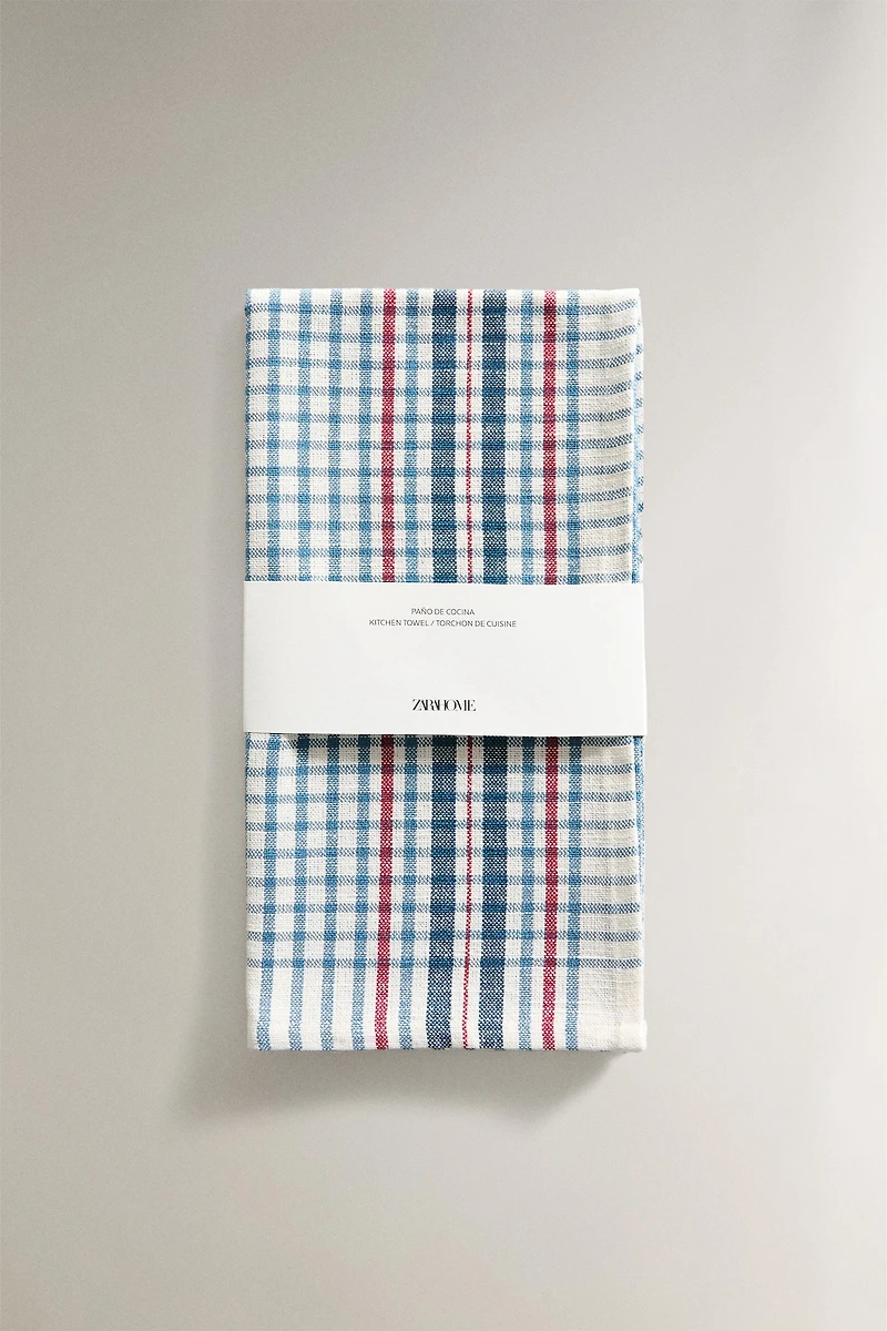CHECK COTTON KITCHEN TOWEL